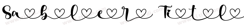Sabler Titling Ext D字体转换